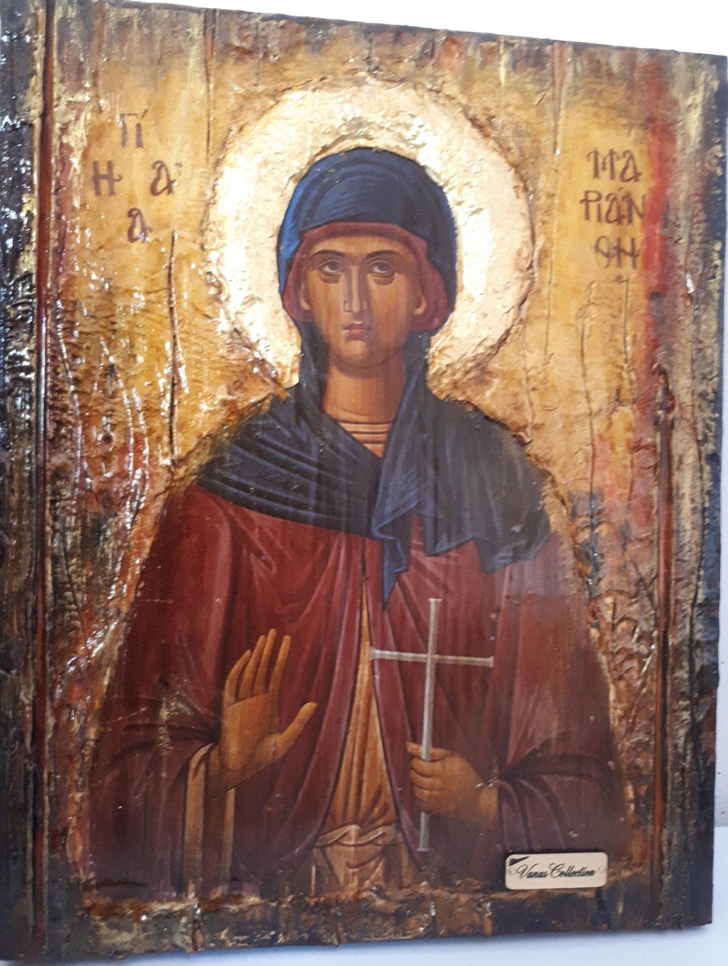 Saint St Marianthi Marianthe Icon-Greek Byzantine Christian Icons - Vanas Collection