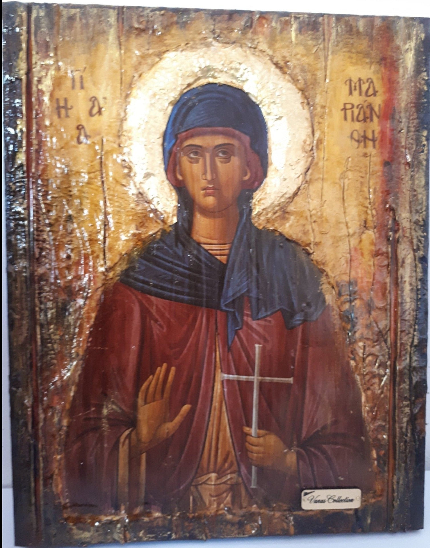 Saint St Marianthi Marianthe Icon-Greek Byzantine Christian Icons - Vanas Collection