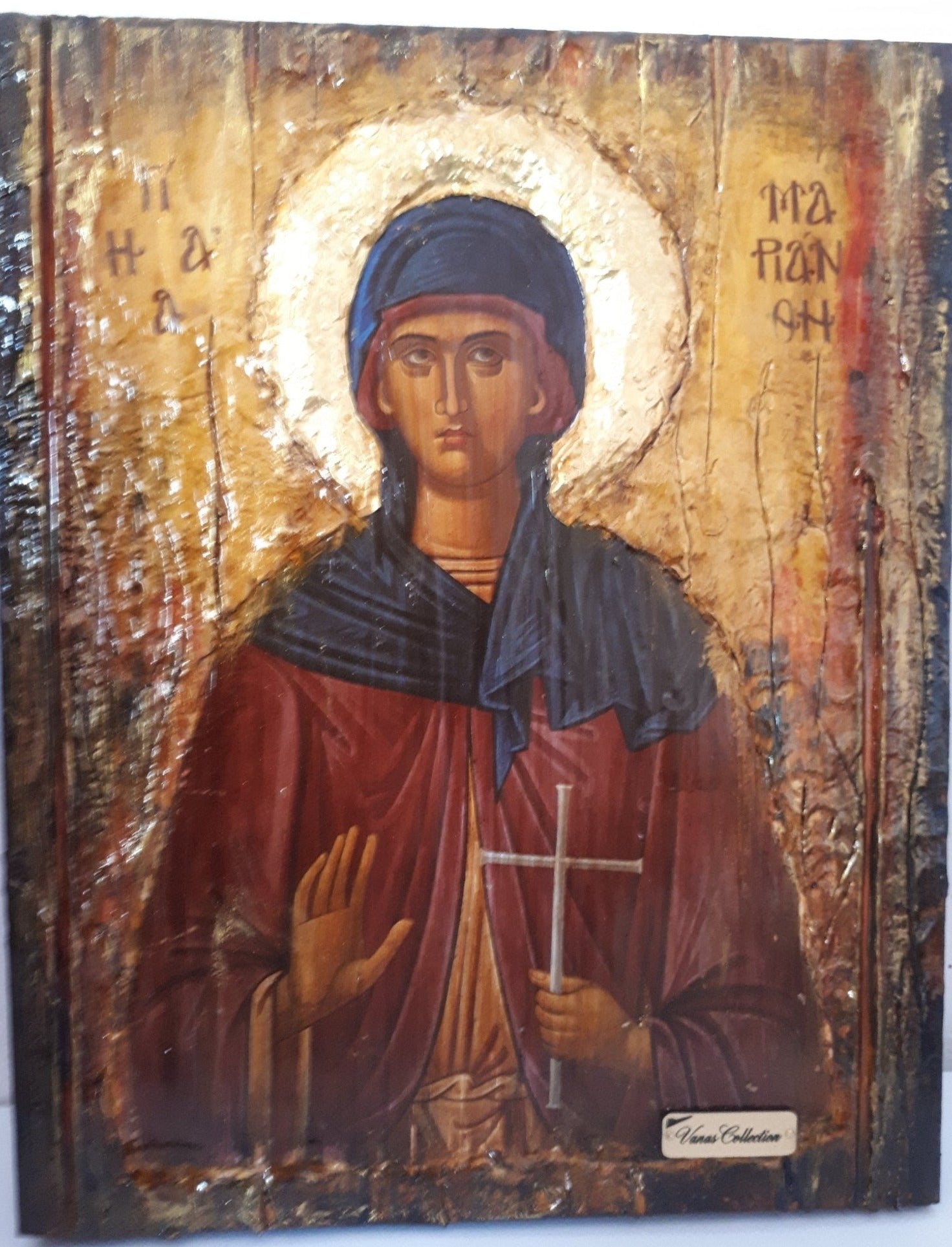 Saint St Marianthi Marianthe Icon-Greek Byzantine Christian Icons - Vanas Collection