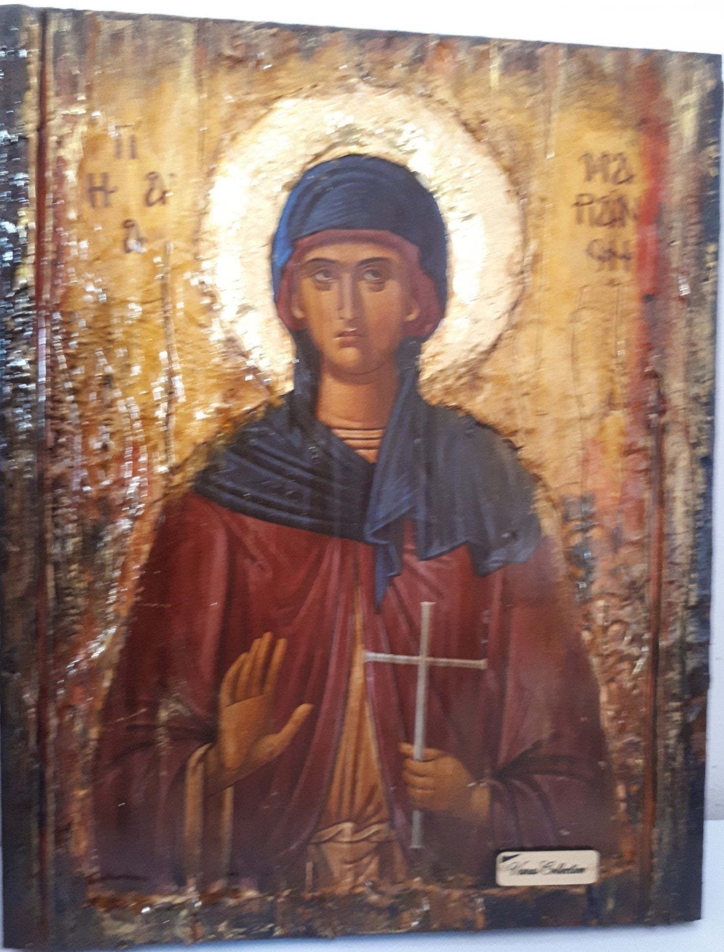 Saint St Marianthi Marianthe Icon-Greek Byzantine Christian Icons - Vanas Collection