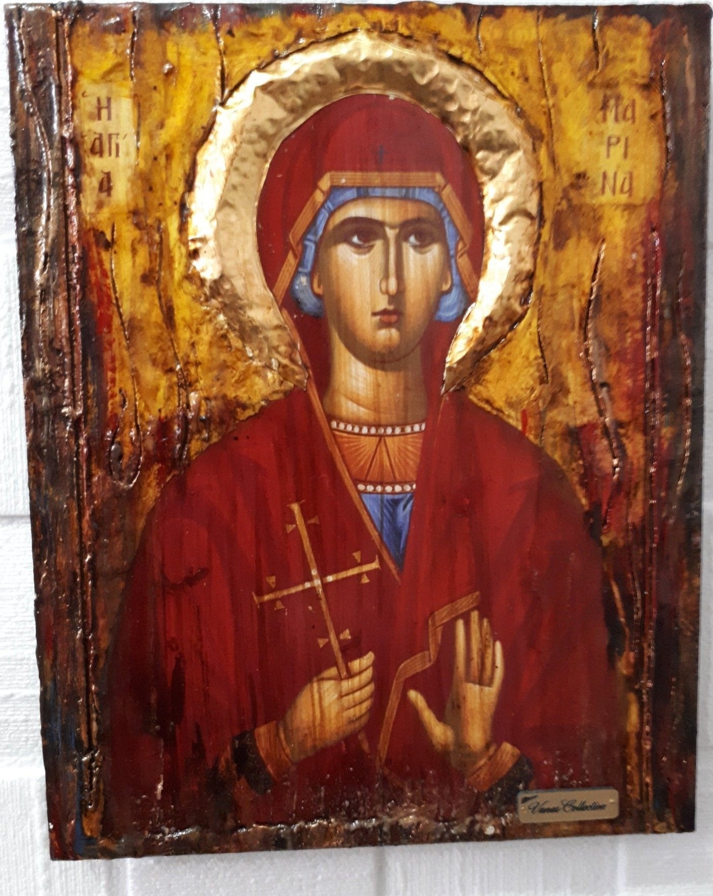 Saint St. Marina the Great Martyr Icon - Greek Russian Orthodox Byzantine Icons - Vanas Collection
