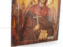 Laden Sie das Bild in den Galerie-Viewer, Saint St. Markella Icon - Greek Russian Orthodox Byzantine Icons-Antique Style - Vanas Collection