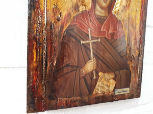 Saint St. Markella Icon - Greek Russian Orthodox Byzantine Icons-Antique Style - Vanas Collection