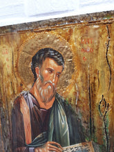 Load image into Gallery viewer, Saint St Mathew Icon Greek Orthodox Wood &quot;ΑΓΙΟΣ ΜΑΤΘΑΪΟΣ&quot; Handmade - Vanas Collection