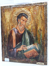 Load image into Gallery viewer, Saint St Mathew Icon Greek Orthodox Wood &quot;ΑΓΙΟΣ ΜΑΤΘΑΪΟΣ&quot; Handmade - Vanas Collection