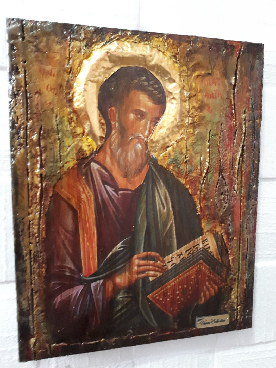 Saint St. Matthew the Apostle Icon - Orthodox Greek Byzantine Wooden Icon - Vanas Collection