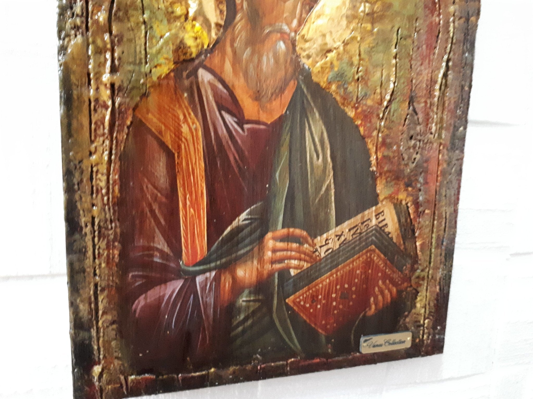 Saint St. Matthew the Apostle Icon - Orthodox Greek Byzantine Wooden Icon - Vanas Collection
