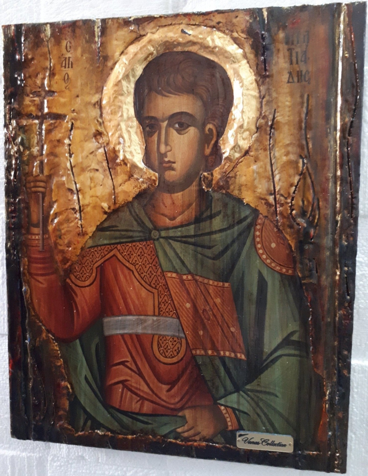 Saint St Miltiadis Icon-Greek Orthodox Byzantine Religious Handmade Gift Icons - Vanas Collection
