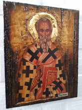 Load image into Gallery viewer, Saint St Nicephorus, Nikiforos Patriarch Of Constantinople Wooden Greek Icon - Vanas Collection