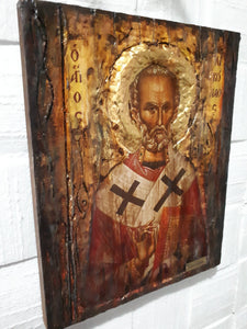 Saint St. Nikolas Nicolas Nick - Christianity Orthodox Byzantine Greek Icons - Vanas Collection