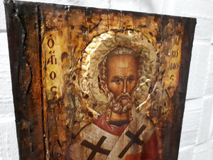Saint St. Nikolas Nicolas Nick - Christianity Orthodox Byzantine Greek Icons - Vanas Collection