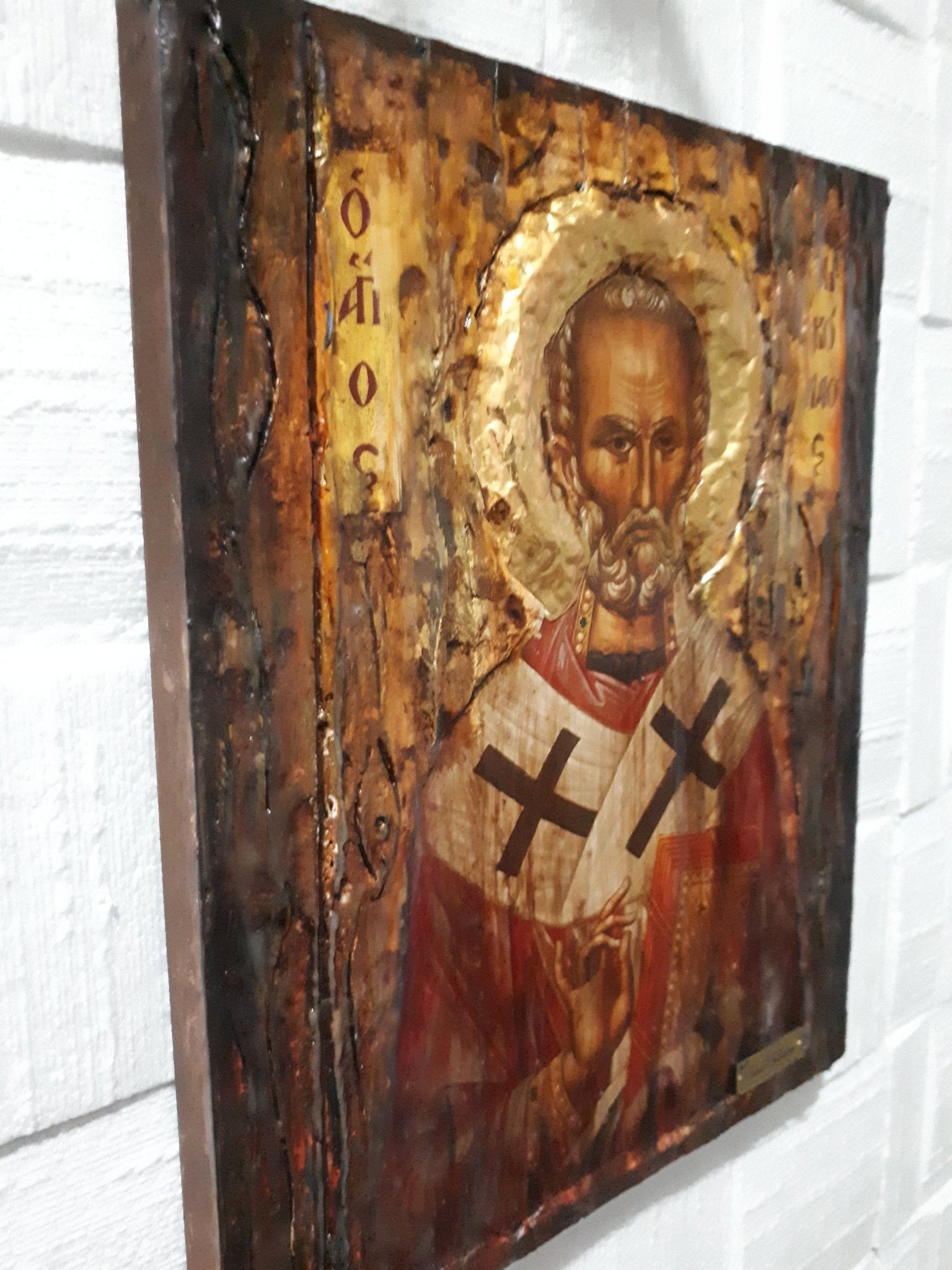 Saint St. Nikolas Nicolas Nick - Christianity Orthodox Byzantine Greek Icons - Vanas Collection