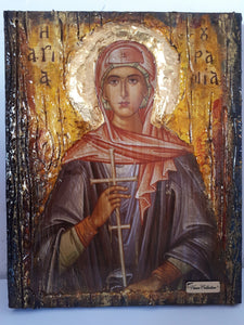 Saint St Ourania Urania Icon-Greek Byzantine Christian Icons - Vanas Collection
