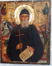 Load image into Gallery viewer, Saint St Paisios of Mount Athos Icon-Handmade Greek Orthodox Byzantine Icons - Vanas Collection