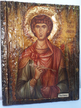Laden Sie das Bild in den Galerie-Viewer, Saint St. Panteleimon Icon-Orthodox Russian Greek Byzantine Antique Style Icons - Vanas Collection