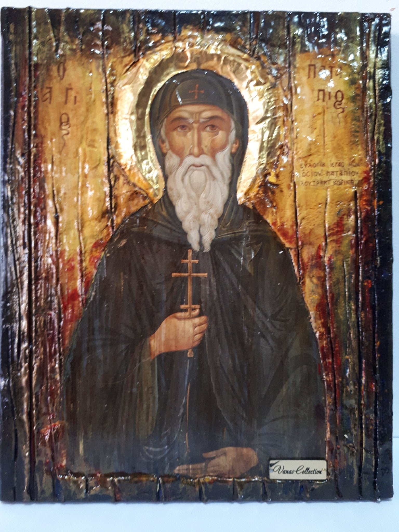 Saint St. Patapios of Thebes Icon - Orthodox Greek Byzantine Wooden Icons - Vanas Collection