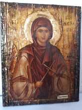 Load image into Gallery viewer, Saint St Penelope the Martyr icon Greek Orthodox Byzantine Handmade Icons - Vanas Collection