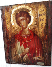 Laden Sie das Bild in den Galerie-Viewer, Saint St. Phanourios Fanourios Icon - Handmade Greek Orthodox Byzantine Icons - Vanas Collection