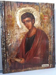 Saint St. Philip Phillipos Fillipos Icon-Greek Orthodox Byzantine Greek Icons - Vanas Collection