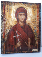 Load image into Gallery viewer, Saint St Philothei Filothei Rare Icon-Greek Orthodox Christian Handmade Icons - Vanas Collection