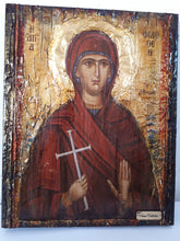 Load image into Gallery viewer, Saint St Philothei Filothei Rare Icon-Greek Orthodox Christian Handmade Icons - Vanas Collection