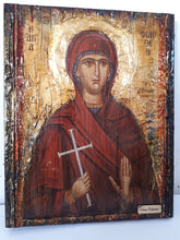 Load image into Gallery viewer, Saint St Philothei Filothei Rare Icon-Greek Orthodox Christian Handmade Icons - Vanas Collection