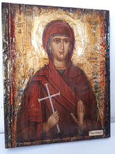 Load image into Gallery viewer, Saint St Philothei Filothei Rare Icon-Greek Orthodox Christian Handmade Icons - Vanas Collection