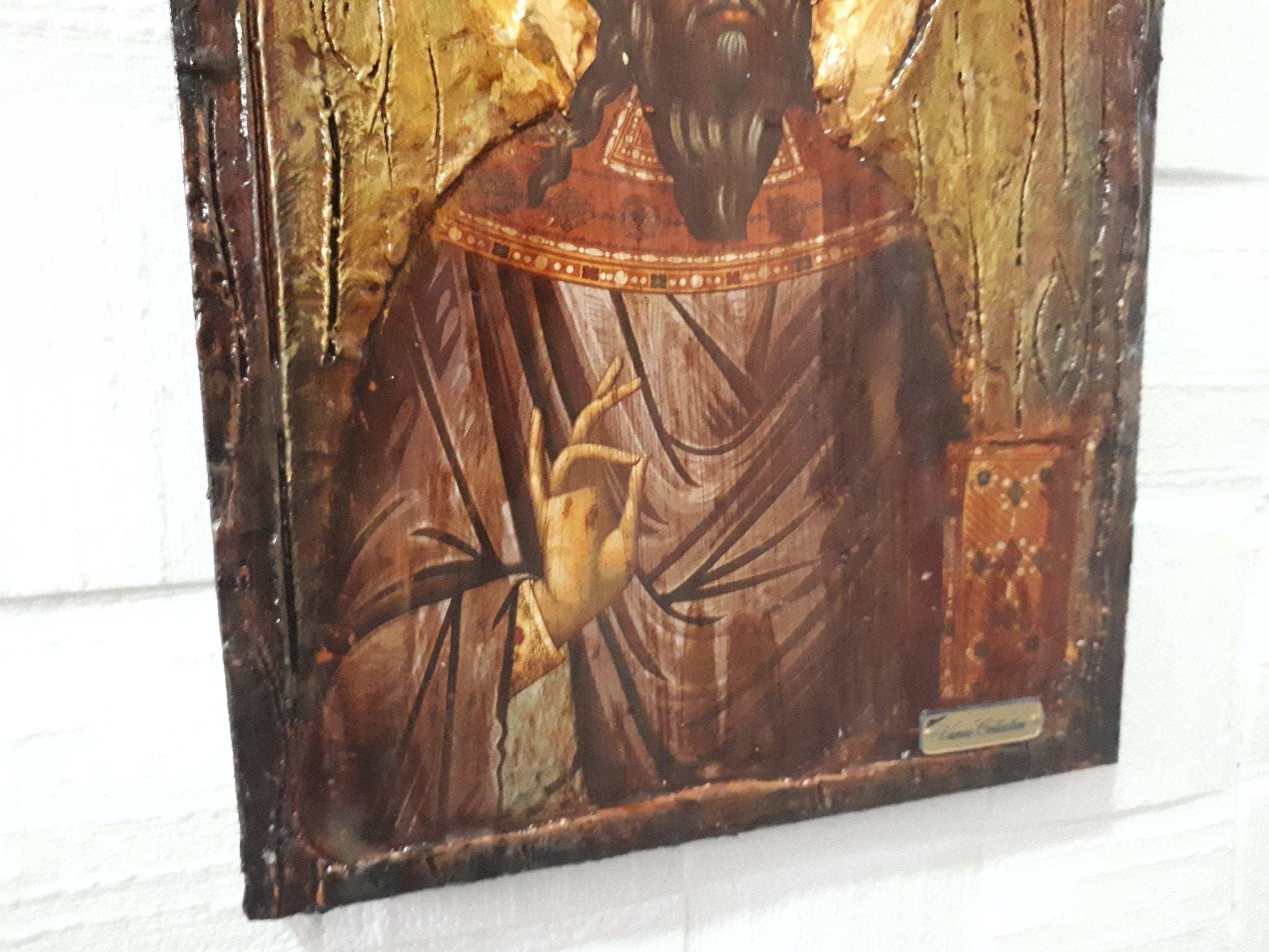 Saint St. Raphael Rafael-Christianity Orthodox Byzantine Greek Antique Icons - Vanas Collection