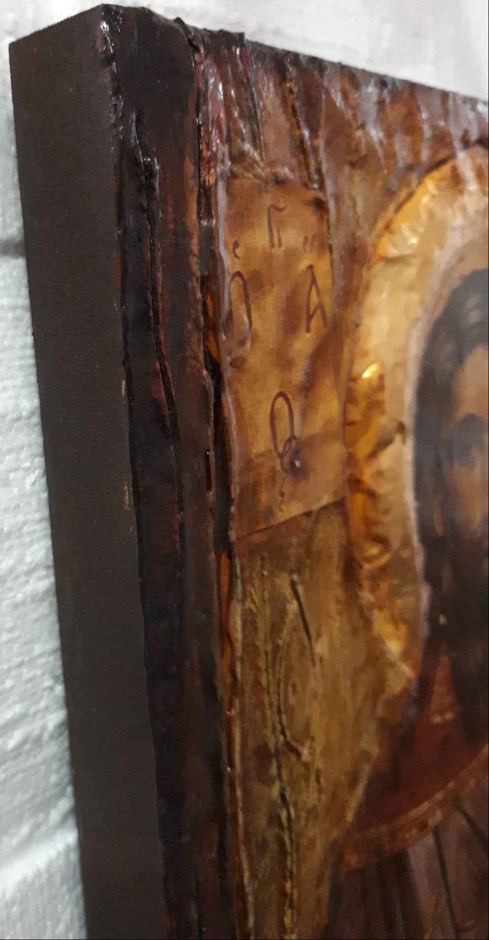 Saint St. Raphael Rafael-Christianity Orthodox Byzantine Greek Antique Icons - Vanas Collection