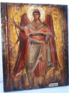 Saint St. Raphael the Archangel-Greek Orthodox Byzantine Icons - Vanas Collection