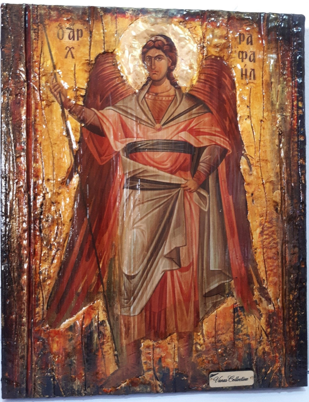 Saint St. Raphael the Archangel-Greek Orthodox Byzantine Icons - Vanas Collection