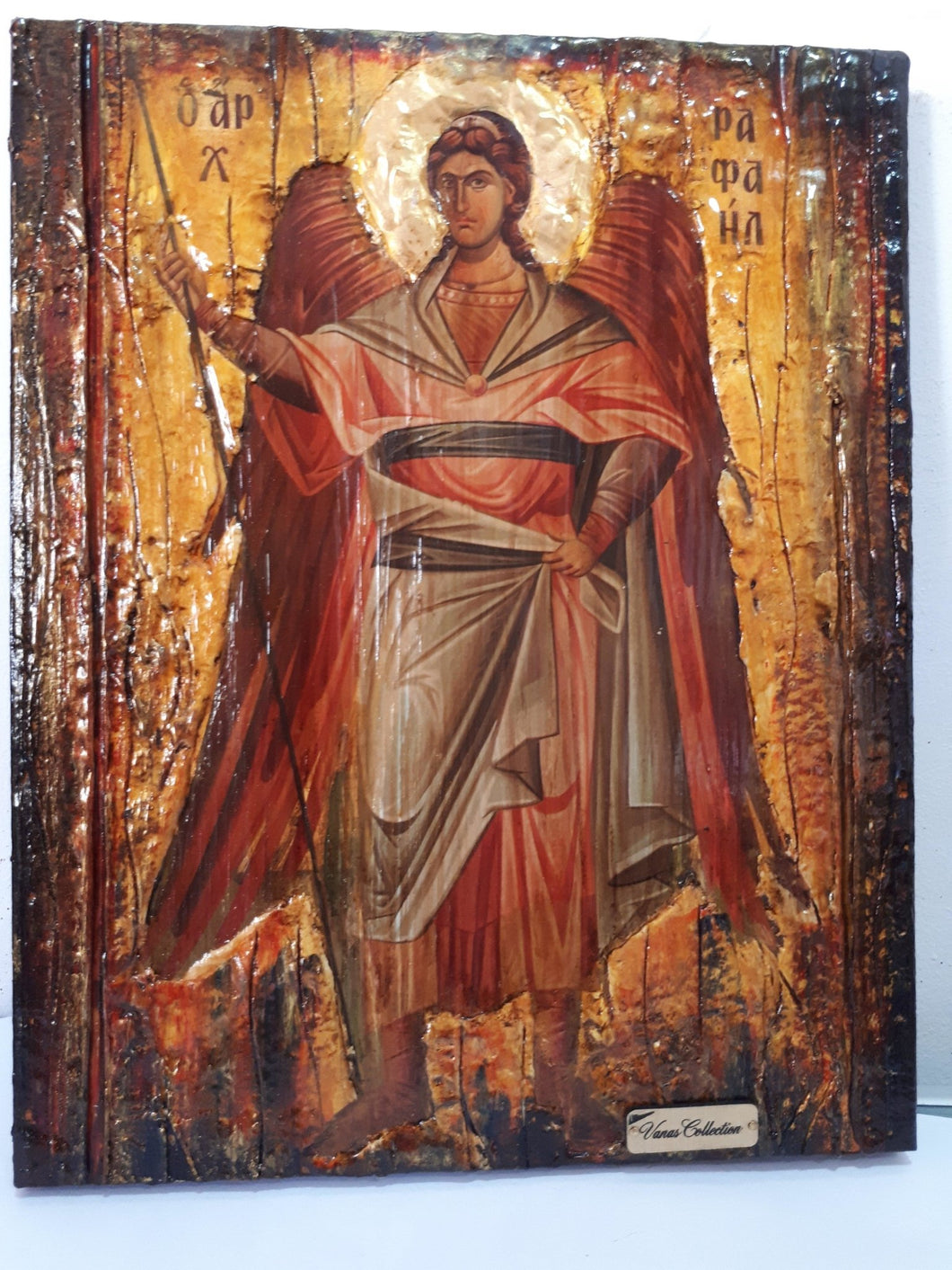 Saint St. Raphael the Archangel-Greek Orthodox Byzantine Icons - Vanas Collection