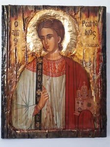 Saint St. Romanos the Melodist icon on Wood Icon-Orthodox Greek Christian Catholic Icons - Vanas Collection