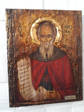 Load image into Gallery viewer, Saint St Savvas Savas -Greek Orthodox Byzantine Russian Icon Antique Style Icon - Vanas Collection