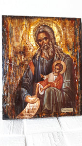 Saint St. Simeon Symeon the God Icon-Greek Orthodox Byzantine Religious Icon - Vanas Collection