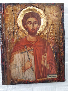 Saint St Sozon the Martyr of Cilicia-Greek Orthodox Byzantine Christian Icons - Vanas Collection