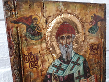 Load image into Gallery viewer, Saint St. Spyridon Spiridon Greek Orthodox Byzantine Icon-Antique Style Icons - Vanas Collection