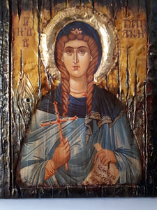 Saint St Tatiana Martyr of Rome Icon-Greek Orthodox Byzantine Icons - Vanas Collection