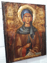 Load image into Gallery viewer, Saint St. Theodora of Vasta Megalopoli - Handmade Greek -Orthodox Byzantine Icon - Vanas Collection
