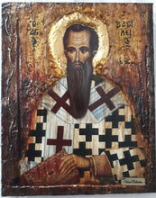 Laden Sie das Bild in den Galerie-Viewer, Saint St Vasilios Vasileios Basil Icon -Greek Orthodox Byzantine Russian Icons - Vanas Collection