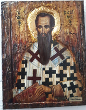 Laden Sie das Bild in den Galerie-Viewer, Saint St Vasilios Vasileios Basil Icon -Greek Orthodox Byzantine Russian Icons - Vanas Collection