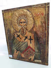 Laden Sie das Bild in den Galerie-Viewer, Saint St. Vlasios Christian Religious Handmade Icon - Vanas Collection