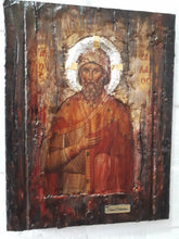 Laden Sie das Bild in den Galerie-Viewer, Saint St. Zakchaios Ζακχαίος Apostle Icon-Greek Orthodox Byzantine Icon on Wood - Vanas Collection