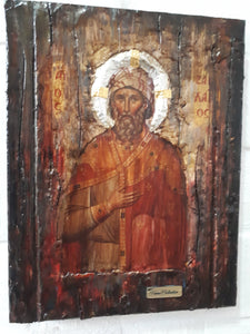 Saint St. Zakchaios Ζακχαίος Apostle Icon-Greek Orthodox Byzantine Icon on Wood - Vanas Collection