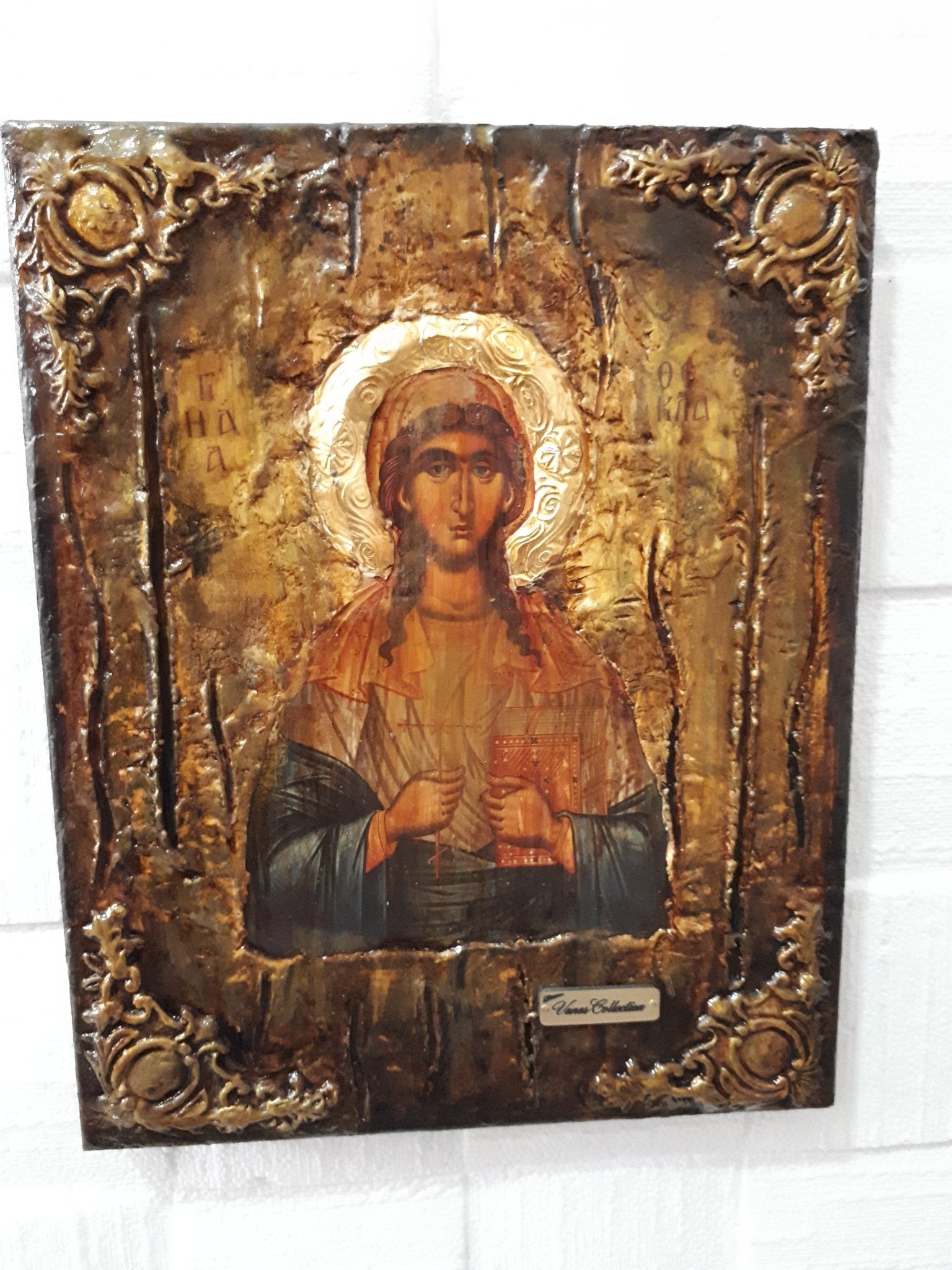 Saint Thecla Thekla Icon-Unique Handmade Orthodox Christian Byzantine Greek Made - Vanas Collection