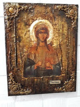 Load image into Gallery viewer, Saint Thecla Thekla Icon-Unique Handmade Orthodox Christian Byzantine Greek Made - Vanas Collection