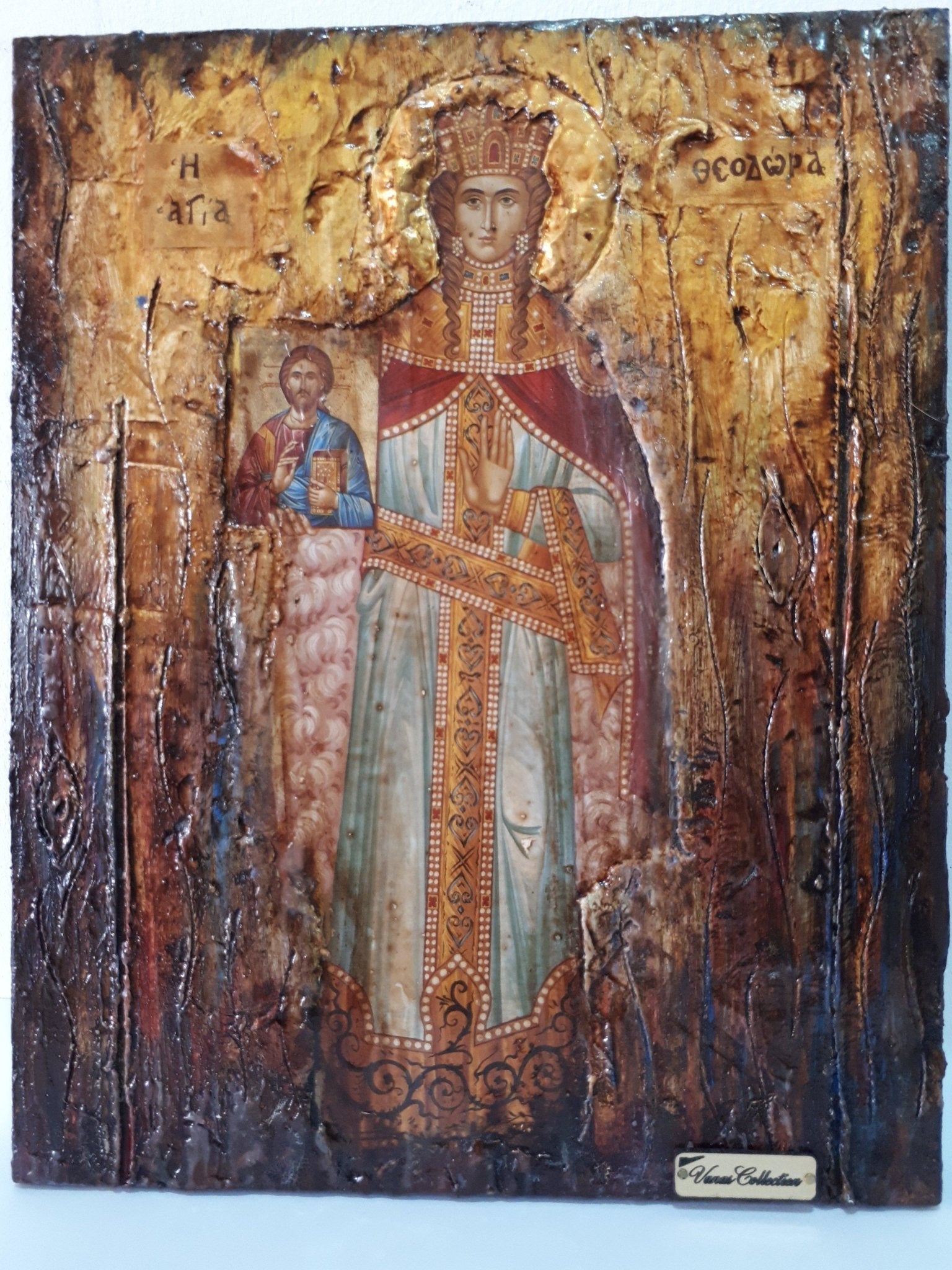 Saint Theodora the Empress -Augusta Icon- Orthodox Greek Full Body Icons - Vanas Collection
