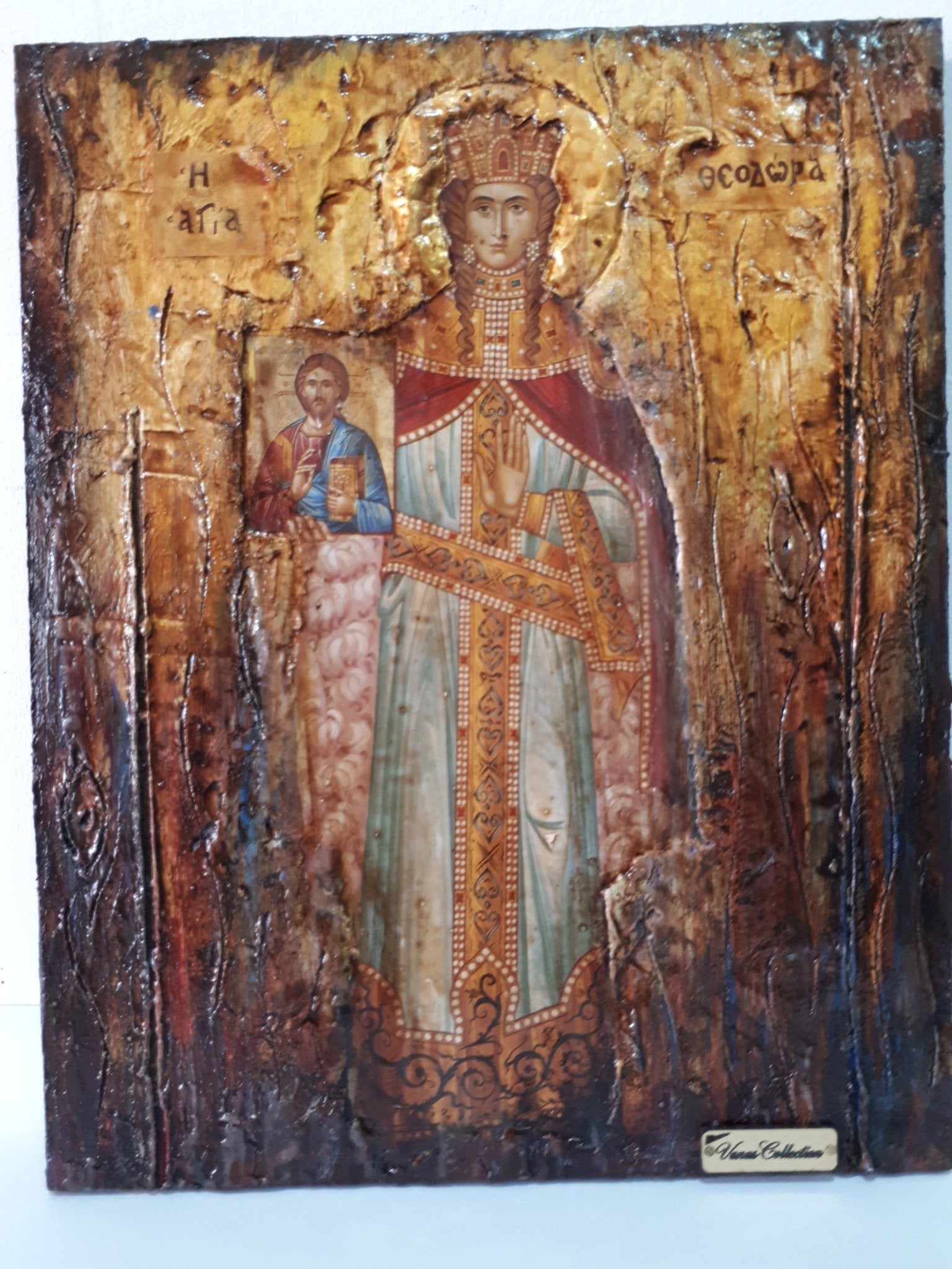 Saint Theodora the Empress -Augusta Icon- Orthodox Greek Full Body Icons - Vanas Collection