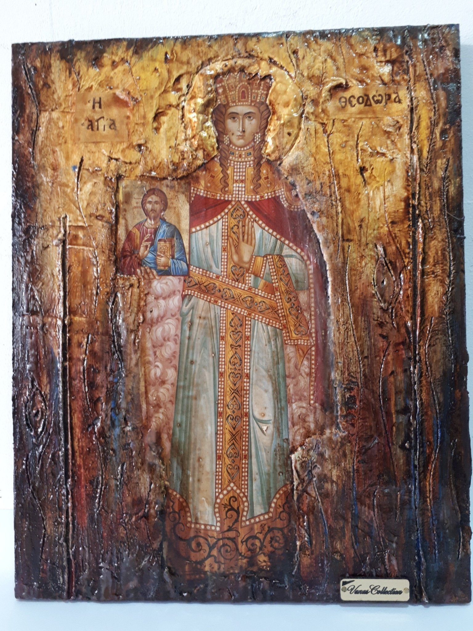 Saint Theodora the Empress -Augusta Icon- Orthodox Greek Full Body Icons - Vanas Collection