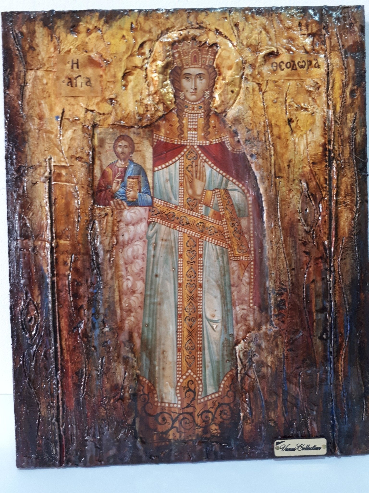 Saint Theodora the Empress -Augusta Icon- Orthodox Greek Full Body Icons - Vanas Collection